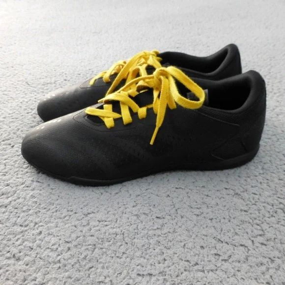 Adidas Predator Accuracy.4 Mens 10 Indoor Turf Soccer Cleats Black Yellow - Picture 3 of 10